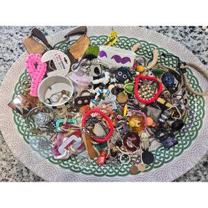 ~6LB Scrap Junk Lot Jewelry Crafts AS IS Lot#4
